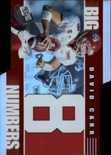 2002 Press Pass Big Numbers Football Card Pick