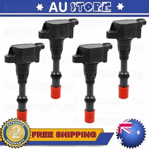 4PCS FRONT Ignition Spark Coil 30520PWA003 L4 for 03-05 Honda Civic Hybrid 1.3L - Picture 1 of 7