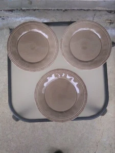 8 - RACHAEL RAY CUCINA Dinner Plates Brown 10 3/4" Diameter - Picture 1 of 10