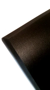 3/4" x 9-1/2" x 9-1/2"  Expanded Rigid Black PVC PVCX 550 Plastic Sheet Textured - Picture 1 of 4