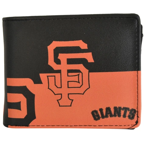 Brand New MLB San Francisco Giants Men Synthetic Leather Bi-Fold Wallet Cover