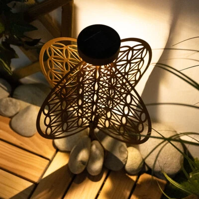 LED Solar Kugel Leuchte Erdspieß Außen Steck Lampe rost orientalisch Garten Deko - Bild 1 von 4