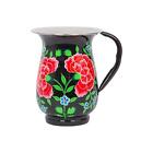 1x Carbon Peony 1.7L Stainless Steel Hand-Painted Picnic Water Jug