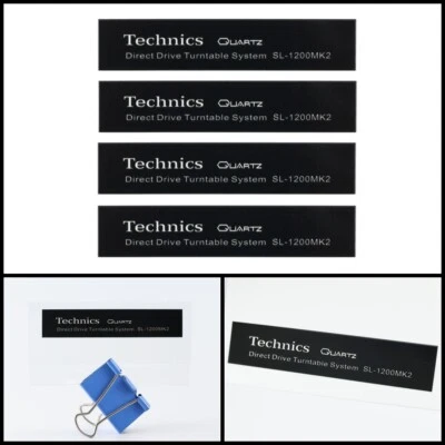 Technics Cuarzo Logo Insignia Adhesiva Calcomanía Impermeable 90mm (3.54")X18mm (0.7") Foto 1 de 4
