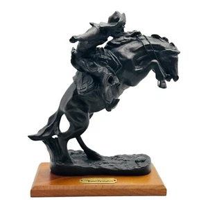 Frederic Remington The Broncho Buster Bronze Sculpture Statue Made In USA - Picture 1 of 14