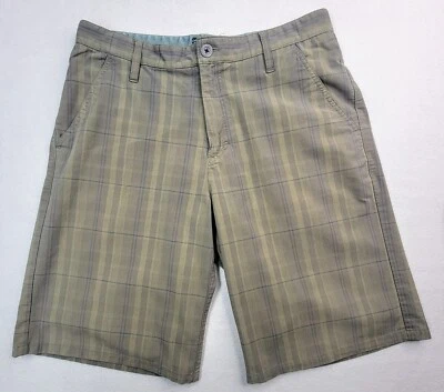 Pantalones Cortos Chinos Y2K Oakley Para Hombre 34 Bolsillos con Solapa A Cuadros Rayas 12" Entrepierna Foto 1 de 4