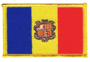 Andorra Aufnäher Flaggen Fahnen Patch Aufbügler 8x6cm - Bild 1 von 1