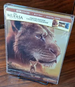 Mufasa: The Lion King 4K Steelbook(4K/Blu-ray) NEW-w/PROTECTIVE SLEEVE-Free S&H - Picture 1 of 8