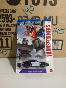 Hot Wheels 2024 Transformers Ford Mustang GT Barricade 3/5  No Text Version VHTF - Picture 1 of 5