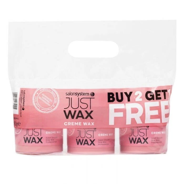 Just Wax - Strip Wax - Pink Creme Wax (2+1)