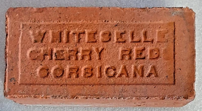 Ladrillo de arcilla roja impreso vintage Whiteselle/Cherry Reds/Corsicana (Texas) Foto 1 de 2