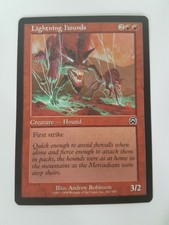 Lightning Hounds Magic the Gathering MTG Mercadian Masques Red Common