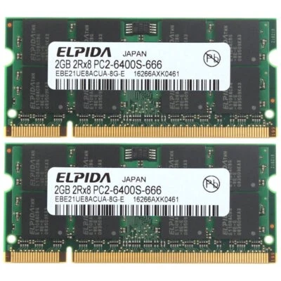 4GB Kit 2GB Module 2x HP Pavilion TX1000 TX1000z DDR2 Laptop/Notebook RAM Memory - Image 1 of 4