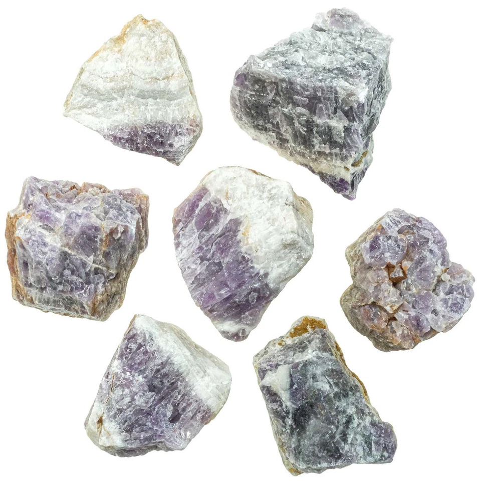 Pierres brutes améthyste d'Auvergne - 4 à 7 cm - 400 grammes - Photo 1/1