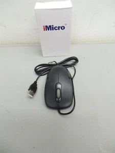 iMicro MO-100BU iMirco Mouse Ottico 3D Cablato USB 3 Pulsanti Design Ergonomico Nuovo - Foto 1 di 2