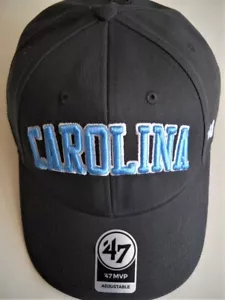 NORTH CAROLINA TAR HEELS UNISEX ADULT ADJUSTABLE GRAY CAP HAT W/ LARGE LETTERING - Picture 1 of 5
