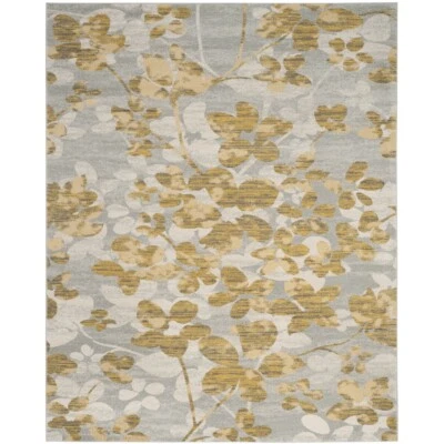 SAFAVIEH Evoke Collection EVK236P Grey / Gold Rug