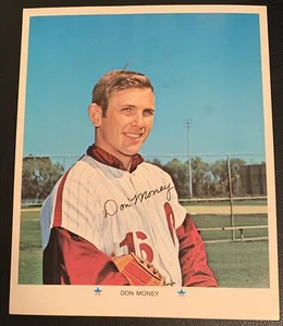 1971 DON MONEY PHILADELPHIA PHILLIES 10X7 ARCO MLB AUTOGRAPH PHOTO REPRINTS - Picture 1 of 2