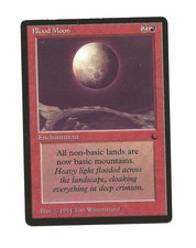 Blood Moon - The Dark - MTG Card - Lightly played to Near Mint condition! Magic!