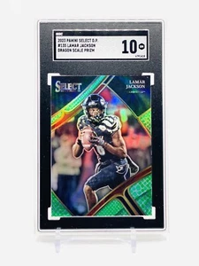 LAMAR JACKSON SSP Dragon Scale Prizm NIVEL DE CAMPO 2023 Panini Prizm DP SGC 10 - Imagen 1 de 3