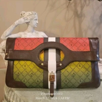 L.A.M.B. Bolso sin asas de Gwen Stefani Rasta Carlisle diseñador de lujo nuevo sin etiquetas cuero #794 Foto 1 de 4