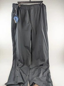 LL Bean Waterproof Rain Pants – Men’s L/XL Black Nylon Windbreaker - NWT - Picture 1 of 15