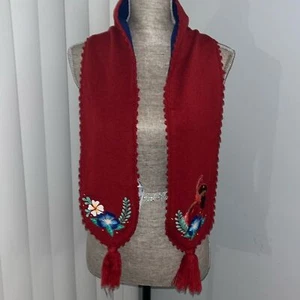 Disney Store Elena Avalor Scarf One Size fit LEngth 52inch width 6inch Red - Picture 1 of 5