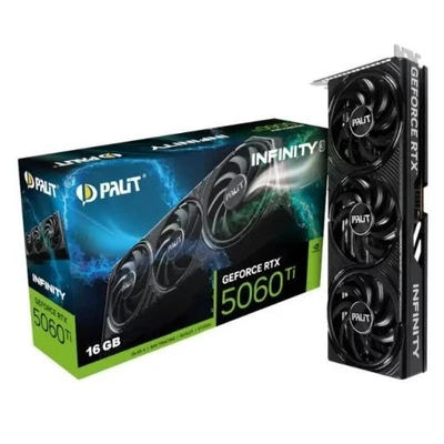 Palit RTX5060 Ti Infinity 3 PCIe5 16GB DDR7 HDMI 3 DP 2572MHz Clock Compact - Image 1 of 4