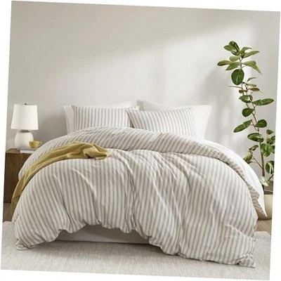  Охлаждающий пододеяльник комплект для горячих спален - льняной хлопок вискоза смесь королева желтовато-коричневый - Изображение 1 из 4