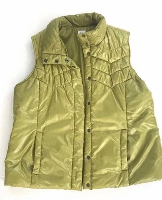 Izod Women's Size xl Puffer Vest Green Insulated Outerwear - Image 1 of 4