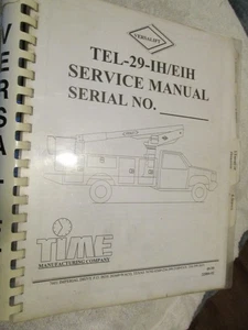 Manual de servicio del operador del camión con canastilla telescópica Time Versalift TEL-29-IH/EIH - Imagen 1 de 6