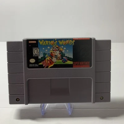 Wario’s Woods (Super Nintendo SNES, 1994) CARTUCHO AUTÉNTICO PROBADO  Foto 1 de 4