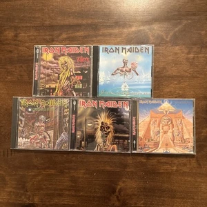 Iron Maiden 5 Cd Lot Killers/Iron Maiden/Somewhere Time/Power Slave/Seventh Son - Picture 1 of 17