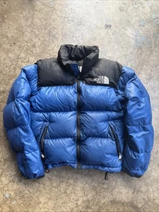 Vintage 90s North Face 700 Nuptse Puffer – Men's XS Aztec Blue - Picture 1 of 5
