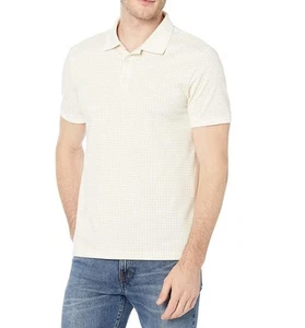 Calvin Klein Men's Tofu Short Sleeve Smooth Cotton Grid Print Polo Size XXL - Picture 1 of 2