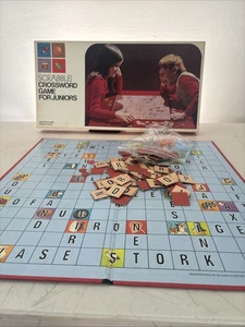 Vintage 1975 Scrabble Crossword Game for Juniors 4th Edition S&R Complete & Rare - Picture 1 of 4