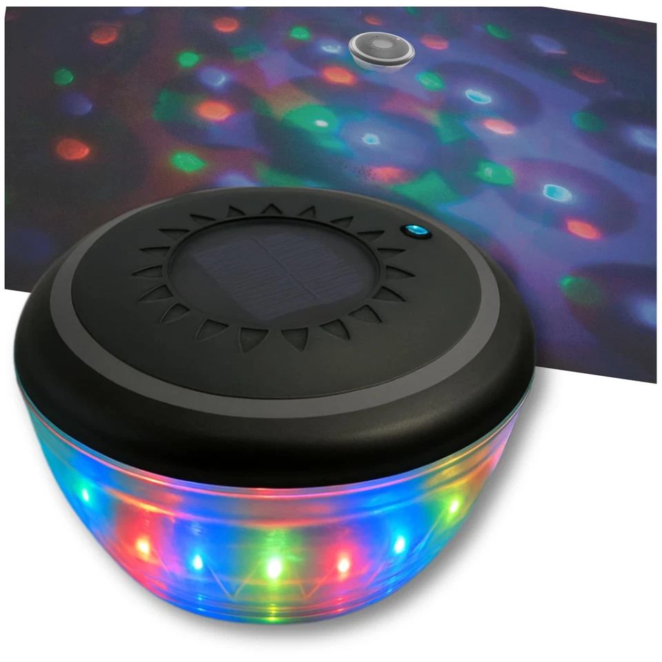 GAME Underwater Show Pool Battery Color LED 7 Light Modes Solar Powered Lasts