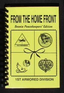 1994 From the Homefront Cookbook - US Army 1st Armored Div - Ft. Bliss - Imagen 1 de 1