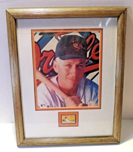 IMPRESIÓN ENMARCADA/MATE DE HOF - CAL RIPKEN JR - MLB ORIOLES - SELLO EN MARCO - Imagen 1 de 3