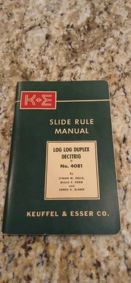 VINTAGE: K&E No. Regla deslizante Keuffel & Esser dúplex de registro manual 4081 Foto 1 de 4