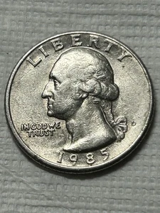 1985-D Washington Quarter Doubling Letters On Reverse (143) - Picture 1 of 9