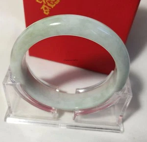 Cetified A grade green jadeite jade bracelet/bangle, Gemstone bangle Dia 59mm - Bild 1 von 11