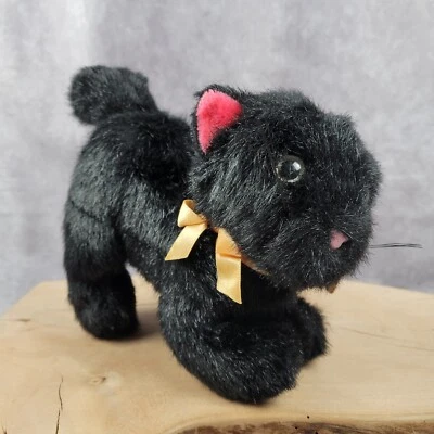 Applause Black Cat Plush Midnight Glow In The Dark Eyes Halloween with Worn Tags - Image 1 of 4