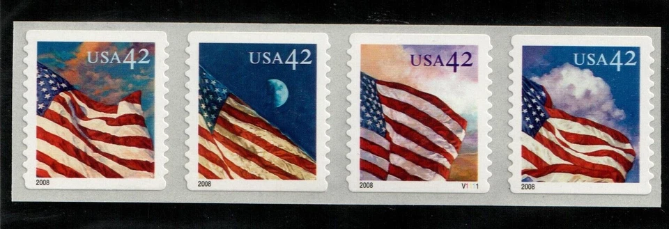 Scott 4244-4247 42¢ Flags P#V1111 MNH Free shipping in the USA - Image 1 of 1