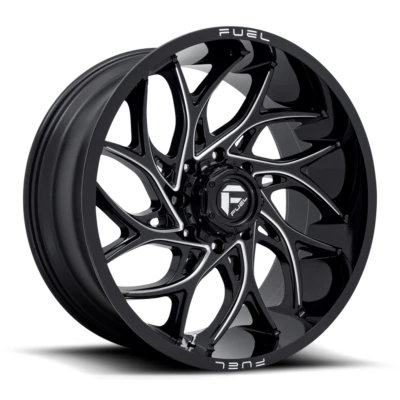 4 llantas de 20 pulgadas negras plateadas Chevy GMC Silverado 2500 3500 camión 8x180 combustible Foto 1 de 4