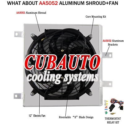 Алюминиевый вентилятор + реле для 1992-00 95 Honda Civic DEL SOL EK D15 D16 Integra - Изображение 1 из 4