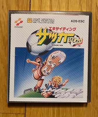 Exciting Soccer Konami Famicom Disk NES Japan Nintendo 1987 - Image 1 of 3