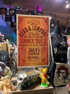 RARO POSTER 2022 MORTO e AZIENDA WOODSTOCK 88/150 Bethel HATCH SHOW PRINT - Foto 1 di 6