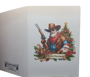 Weihnachtskarte Santa's Bringinging Christmas Holiday - 10 Weihnachtskarten & Umschläge - Bild 1 von 4