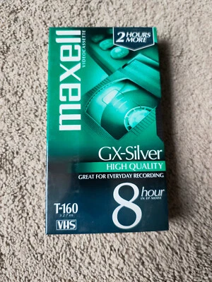Maxell T-160 Videocassette Grado Estándar Sellado Nuevo Foto 1 de 2